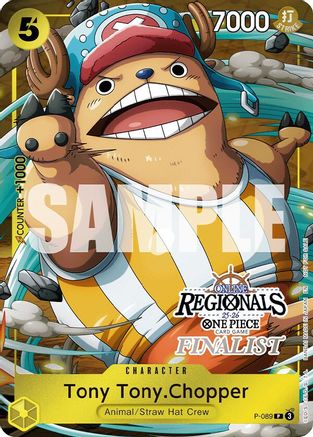 Tony Tony.Chopper (Set de cartes du finaliste régional en ligne 2025 Vol.2) (P-089) - Promo