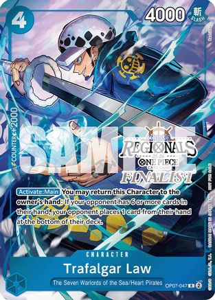 Trafalgar Law (Online Regional Finalist Card Set 2025 Vol.2) (OP07-047)  -  Rare