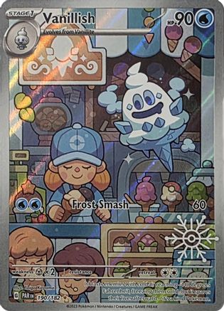Vanillish - 190/182 (Holiday Calendar)  - Illustration Rare - Holofoil