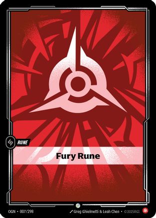 Rune de Furie (007/298) - Origines