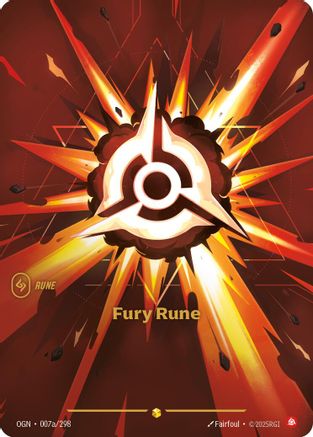 Rune de fureur (illustration alternative) (007a/298) - Origins