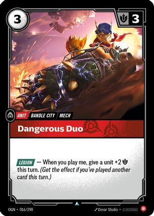 Duo Dangereux (016/298) - Origines