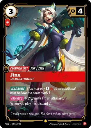 Jinx - Démolisseur (Illustration alternative) (030a/298) - Origines