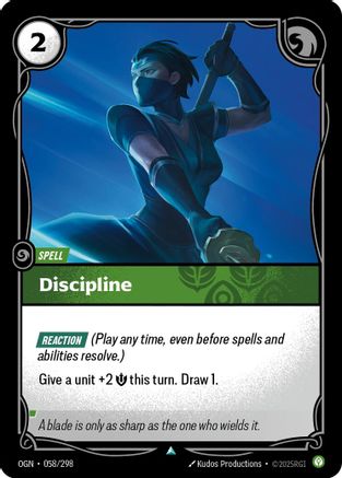 Discipline (058/298) - Origines