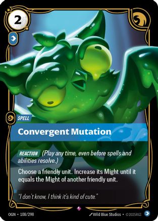 Mutation convergente (108/298) - Origines