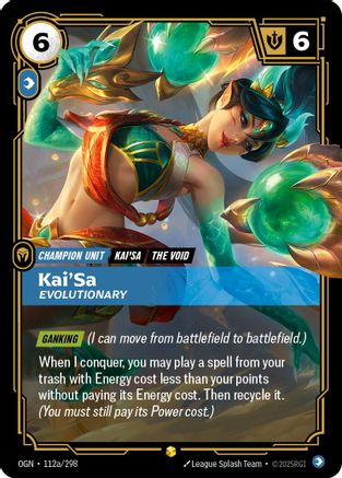 Kai'Sa - Évolutionnaire (Illustration alternative) (112a/298) - Origines