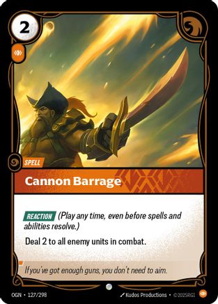 Barrage de canons (127/298) - Origines