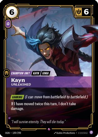 Kayn - Déchaîné (189/298) - Origines