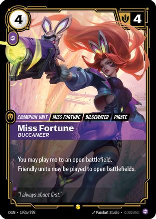 Miss Fortune - Flibustière (Illustration alternative) (193a/298) - Origins