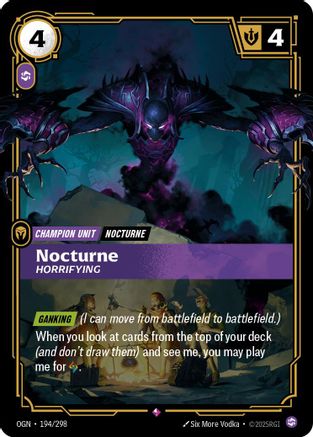 Nocturne - Horrifiant (194/298) - Origines