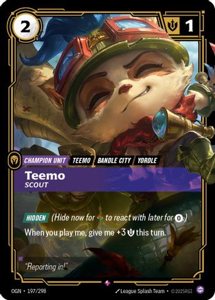 Teemo - Éclaireur (197/298) - Origines