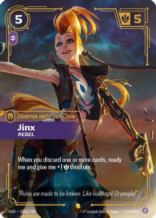 Jinx - Rebelle (Illustration alternative) (202a/298) - Origins
