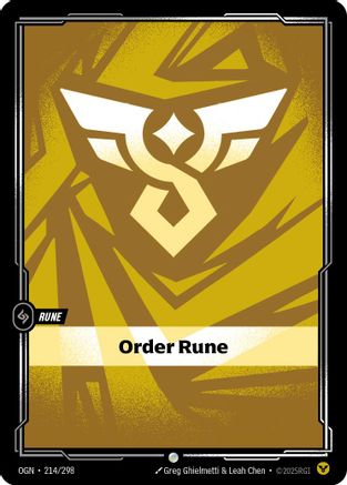 Ordre Rune (214/298) - Origines
