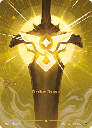 Ordre des runes (Illustration alternative) (214a/298) - Origins