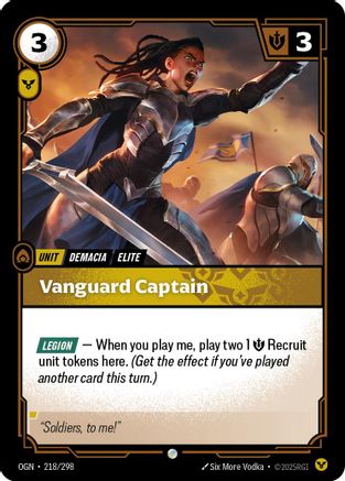 Capitaine de l'Avant-garde (218/298) - Origins