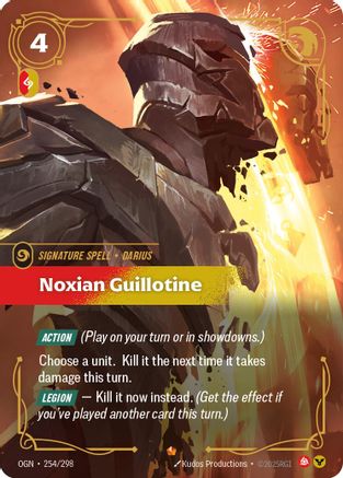 Guillotine noxienne (254/298) - Origines