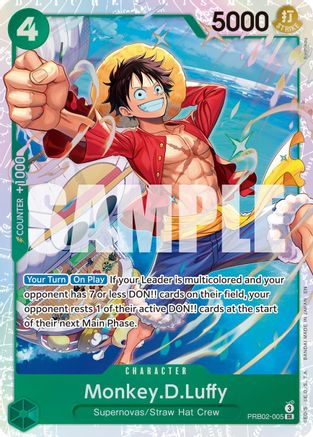 Monkey.D.Luffy (PRB02-005) - Super Rare
