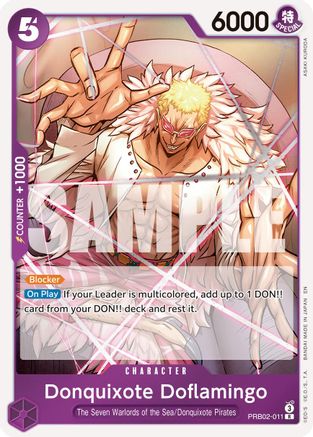 Donquixote Doflamingo (PRB02-011)  -  Rare