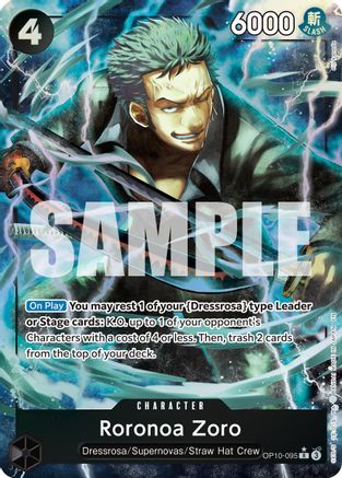 Roronoa Zoro - OP10-095 (Alternate Art) (OP10-095)  -  Rare