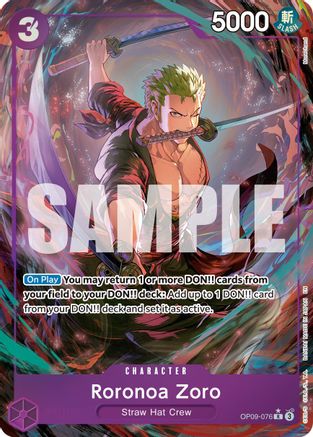Roronoa Zoro - OP09-076 (Art alternatif) (OP09-076) - Rare