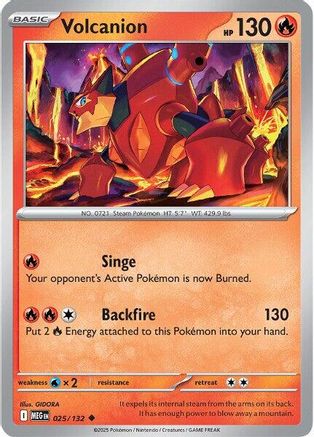 Volcanion - 025 - Peu commun - Holofoil inversé