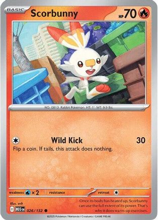 Scorbunny - 026 - Commune - Holofoil inversé