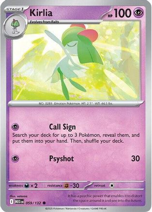 Kirlia - 059 - Commune - Holofoil inversé