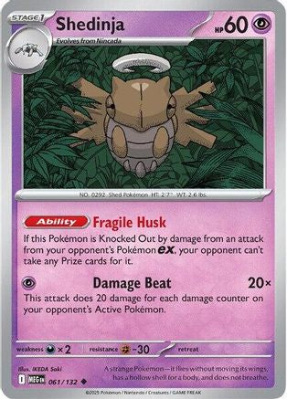 Shedinja - 061/132 - Peu commune - Holofoil inversé