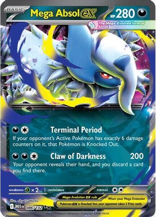 Mega Absol ex - 086/132 - Double Rare - Holographique