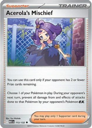 Facétie d'Acerola - 113/132 - Peu commune - Holofoil inversé