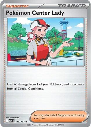 Infirmière du Centre Pokémon - 123 - Commune - Reverse Holofoil