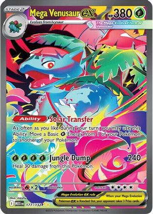 Méga Florizarre ex - 177/132 - Illustration rare spéciale - Holofoil
