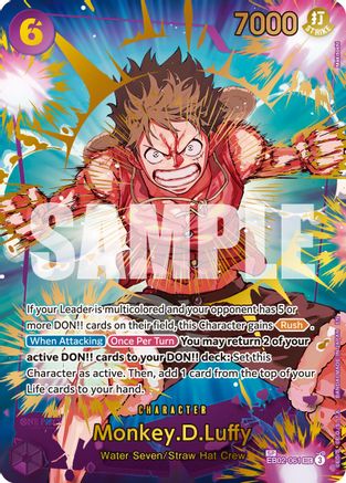 Monkey.D.Luffy - EB02-061 (SP) (EB02-061) - Secrète Rare