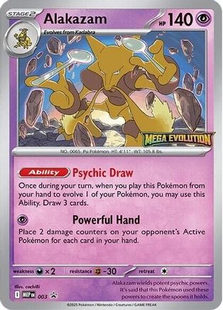 Alakazam - 003  - Promo - Holofoil