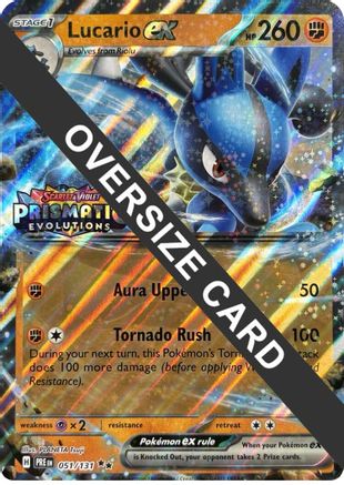Lucario ex (Timbre Évolutions Prismatiques) - 051 - Promo - Holofoil