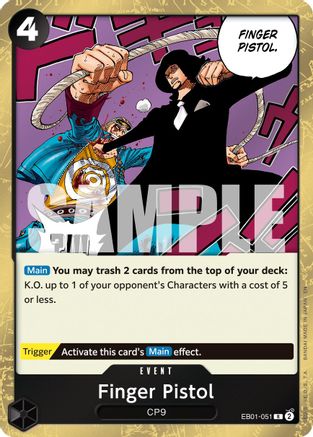 Pistolet à doigt (Reprint) (EB01-051) - Rare