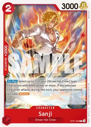 Sanji - ST21-003 (Reprint) (ST21-003)  -  Common