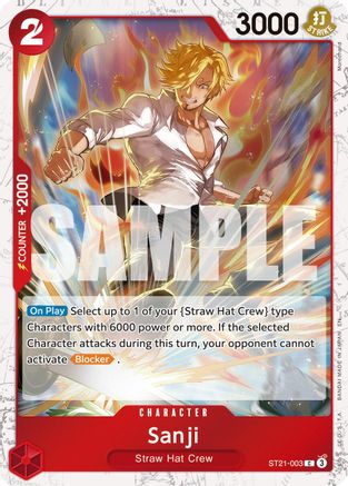 Sanji - ST21-003 (Feuille de pirate) (ST21-003) - Courant