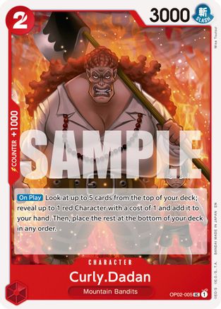 Curly.Dadan (Reprint) (OP02-005) - Peu commune