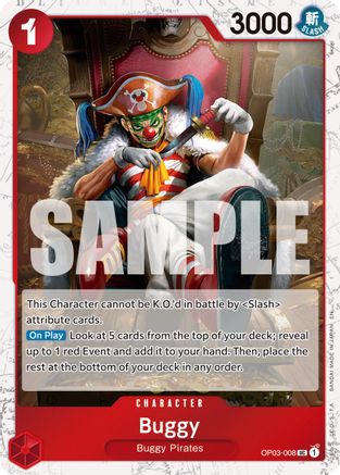 Buggy - OP03-008 (Pirate Foil) (OP03-008) - Peu courant