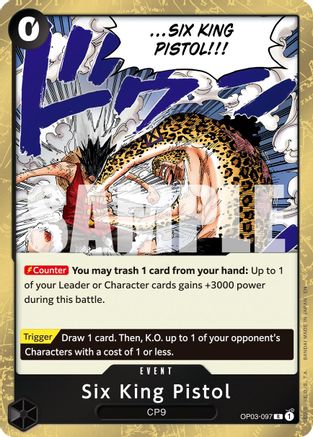 Six King Pistol (Réédition) (OP03-097) - Rare