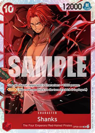 Shanks - OP09-004 (Réédition) (OP09-004) - Super Rare