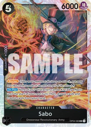 Sabo - OP04-083 (Réédition) (OP04-083) - Super Rare