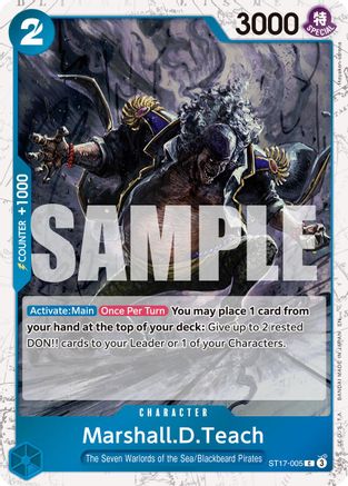Marshall.D.Teach - ST17-005 (Pirate Foil) (ST17-005) - Commune