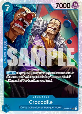 Crocodile - OP09-046 (Réédition) (OP09-046) - Super Rare