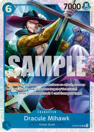 Dracule Mihawk - OP09-048 (Reprint) (OP09-048)  -  Super Rare