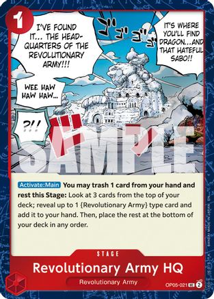 Revolutionary Army HQ (Pirate Foil) (OP05-021)  -  Uncommon