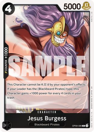 Jesus Burgess (Réédition) (OP09-086) - Rare
