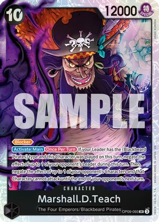 Marshall.D.Teach - OP09-093 (Réédition) (OP09-093) - Super Rare
