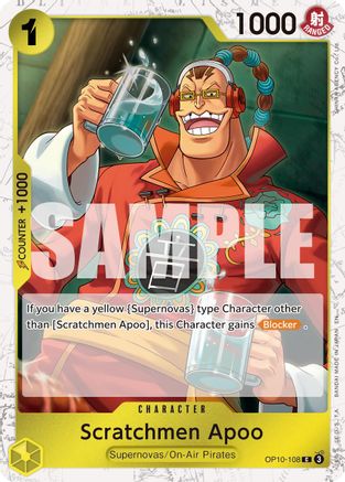 Scratchmen Apoo - OP10-108 (Pirate Foil) (OP10-108) - Commune